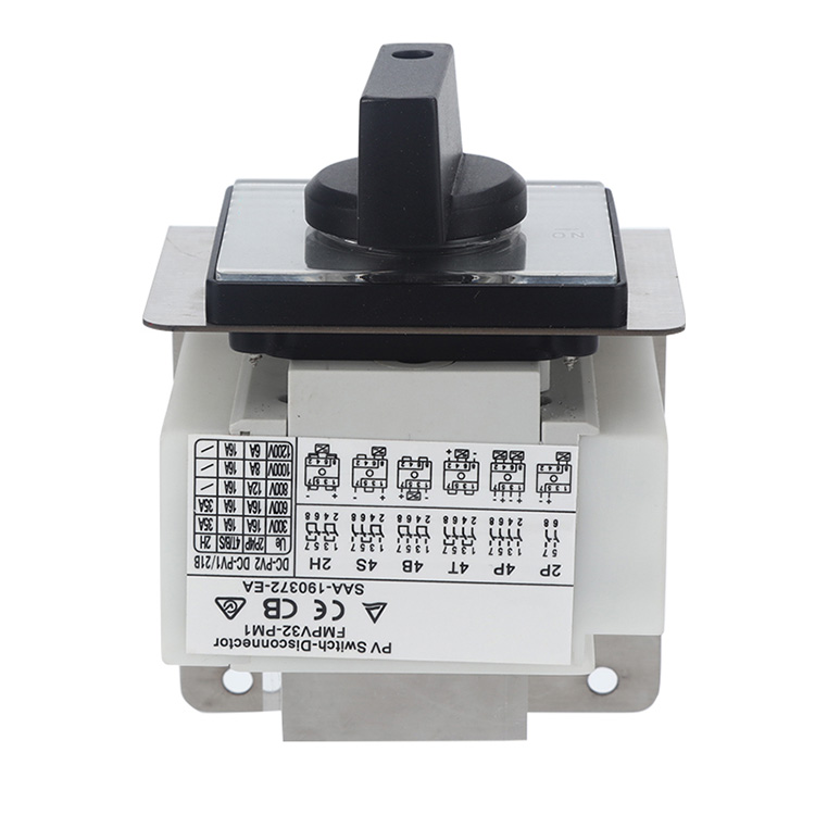 2 Pole Panel Mounted DC Isolator Switch