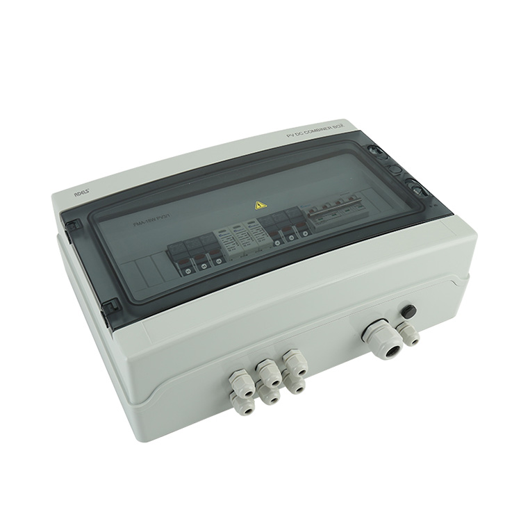 IP66 PV Solar DC Plastic Combiner Box 3 In 1 0ut Ratio Solaris